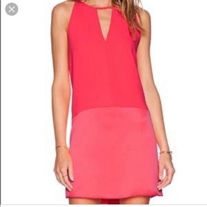Hot Pink Silk Dress by Parker